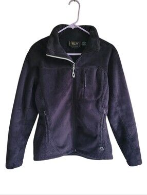 Mountain Hardwear Thick Fleece Full Zip Jacket Black Womens Medium